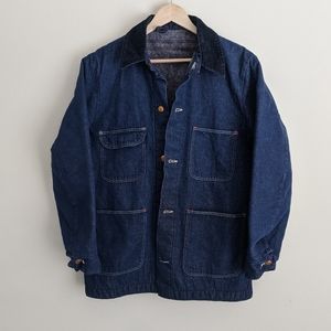 wrangler denim chore coat